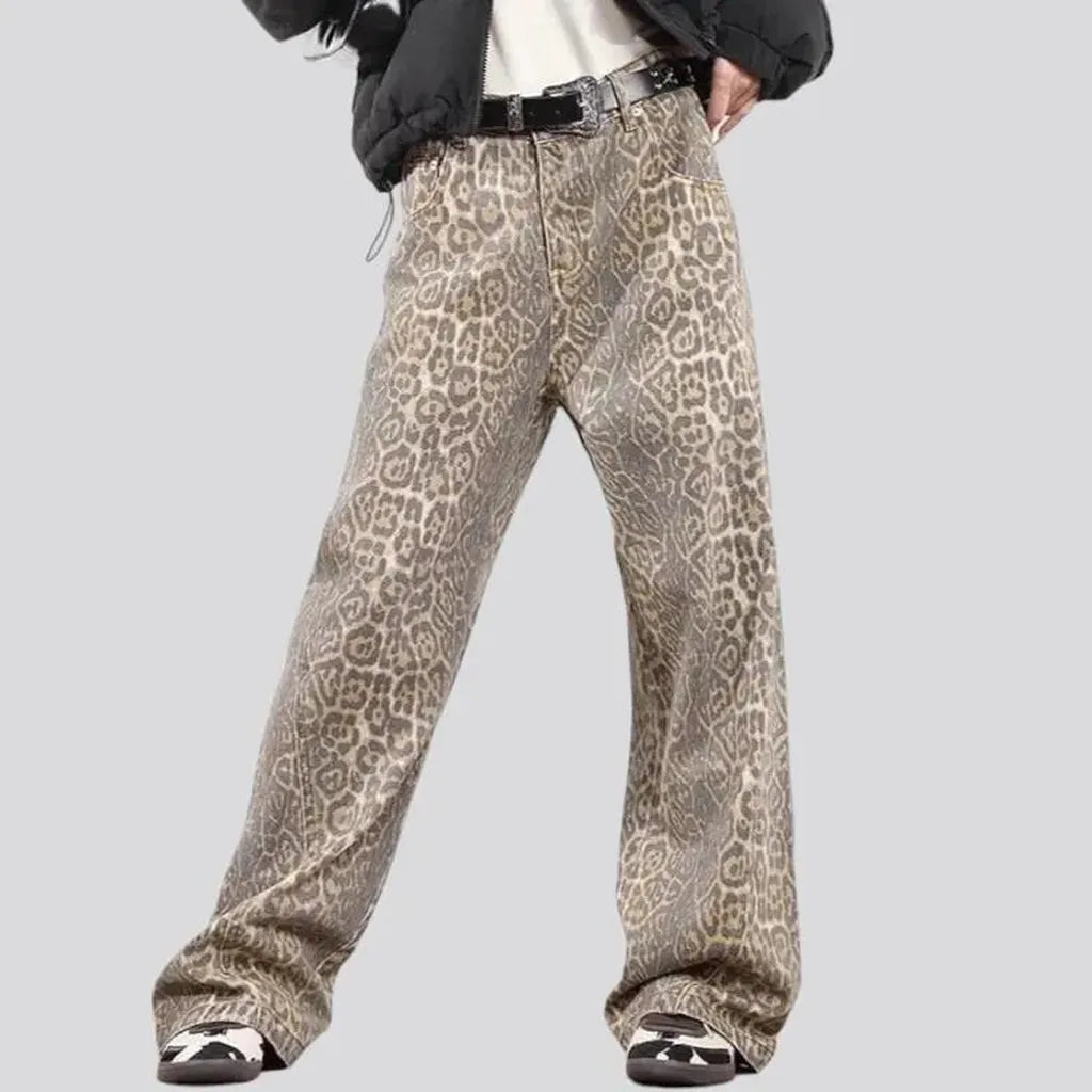 Baggy yellow jeans
 for women