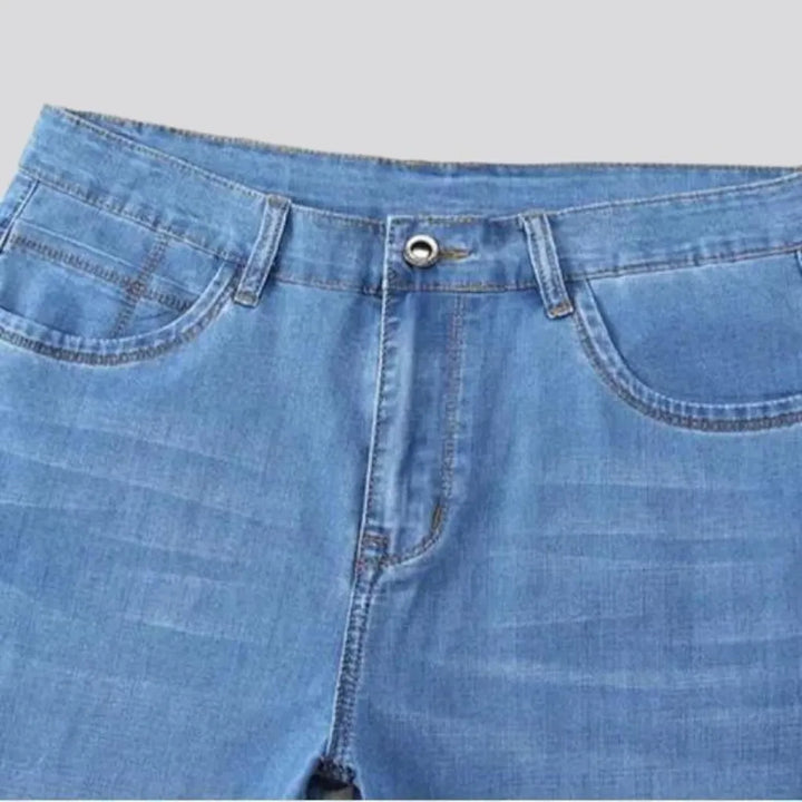 Whiskered men's thin jeans