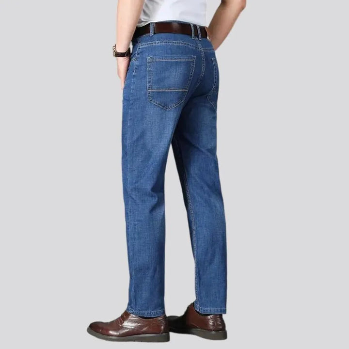 Whiskered men's thin jeans