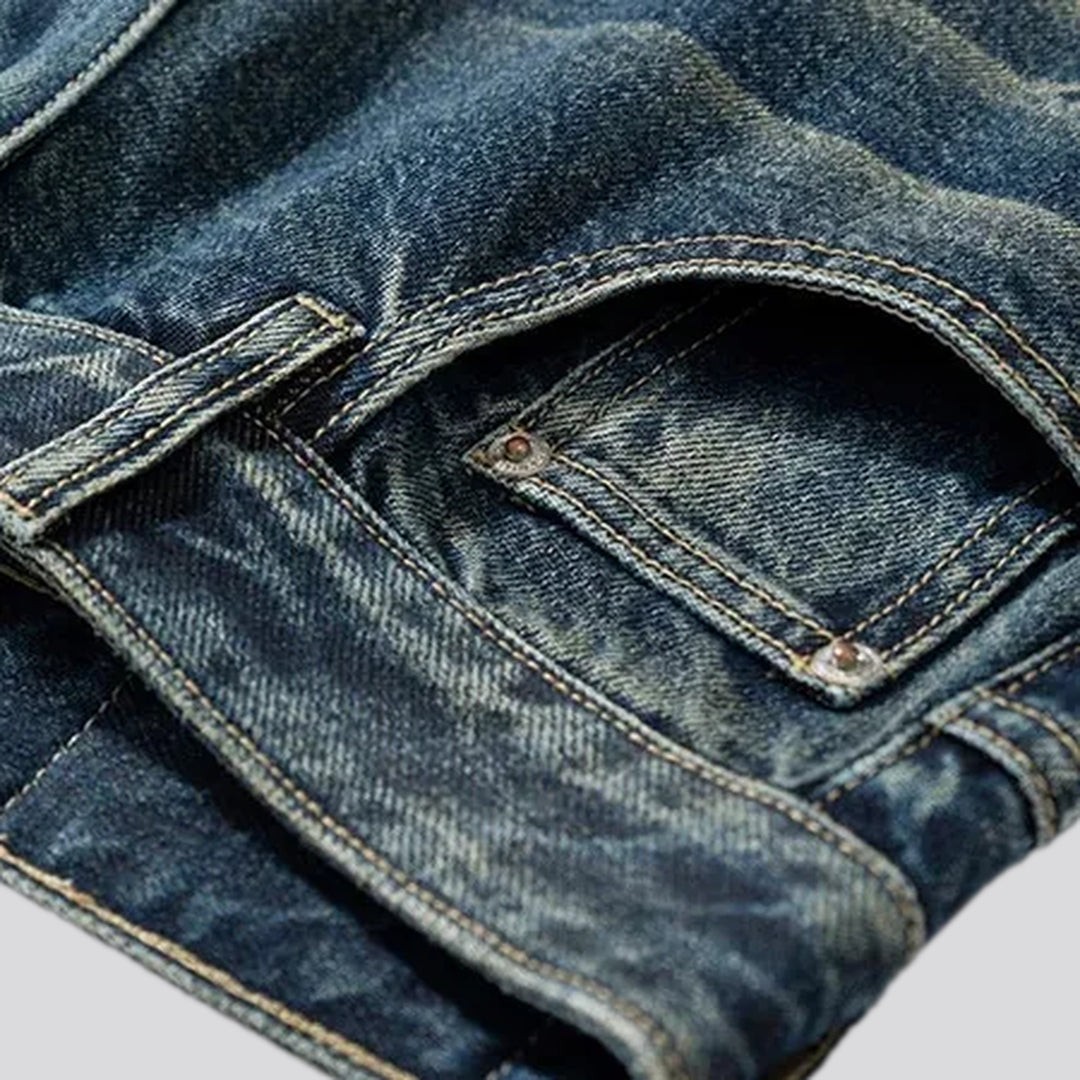 Flare-leg midweight street jeans for men