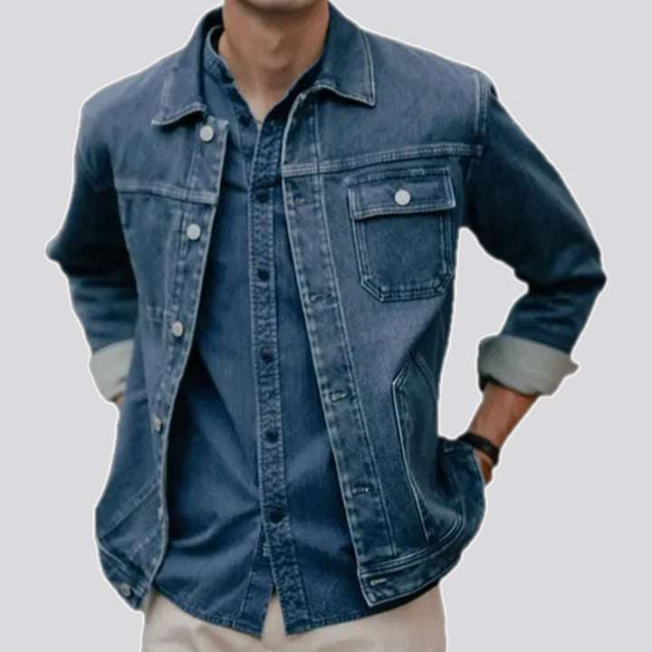 Casual Street Medium Men's Jeans Jacket | Jeans4you.shop