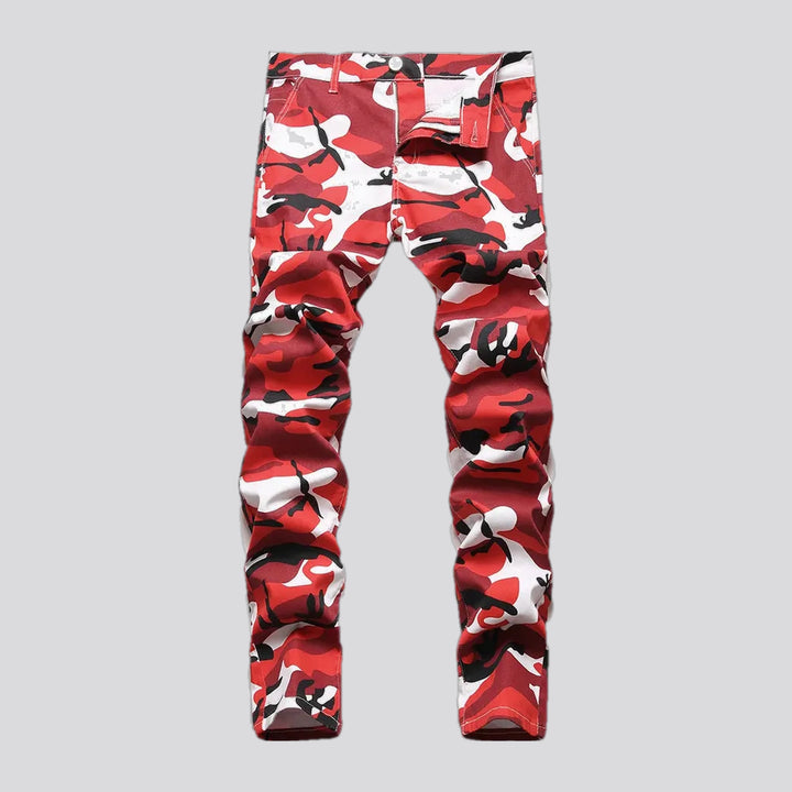 Elastic Stylish Camouflage Men's Jeans Pants | Jeans4you.shop